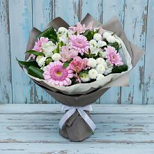 Букет цветов из:  Герберы, Альстромерии и Хризантемы #REPLACE_PRED# Черлаке