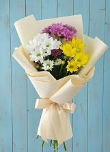 Букет цветов из:  Хризантемы #REPLACE_PRED# Черлаке