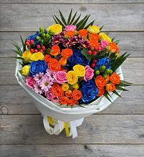 Букет цветов из:  Розы и Хризантемы в Черлаке