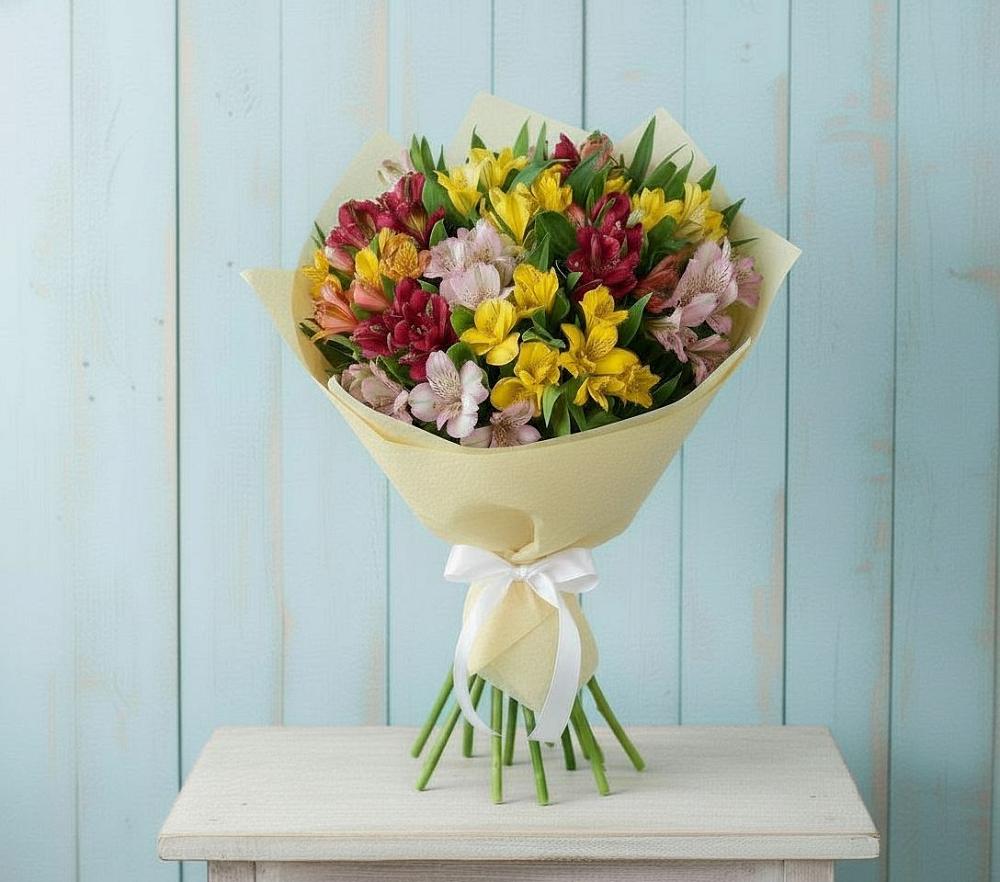 Букет цветов из: Альстромерии в Черлаке