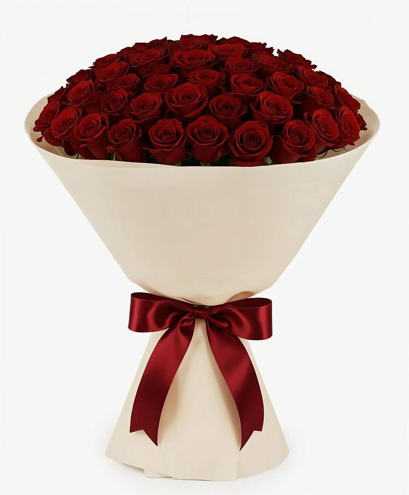 Букет 101 Бордовая роза Блэк Бакарра в Черлаке