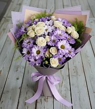 Букет цветов из:  Хризантемы и Розы в Черлаке